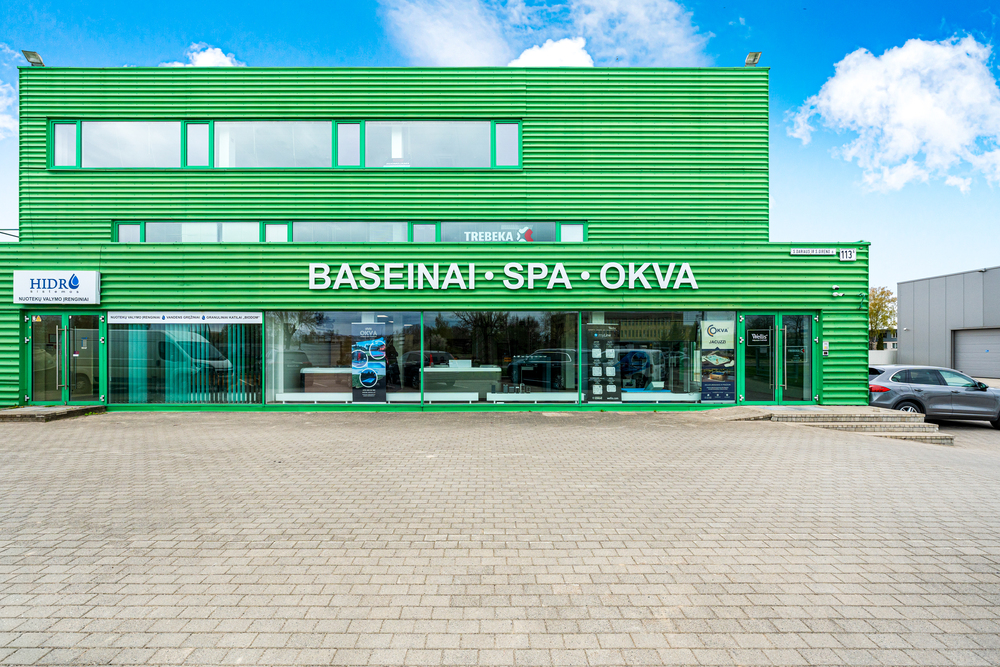 Žalias administracinis pastatas su sandėliavimo patalpomis – Dariaus ir Girėno g. 113A, Vilnius